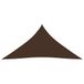 Parasol triangulaire 3,6x3,6x3,6 m tissu oxford marron