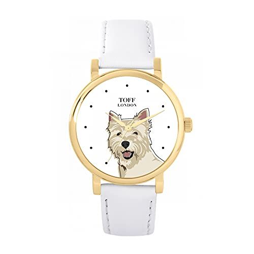 Toff London West Highland Terrier Hoofd Hondenhorloge - 5059656811299