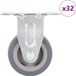 vidaXL 32 stuks wielen vast 50 mm grijs