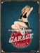 I&S Pin-Up Garage Service Metalen Bord - 15 x 20 cm