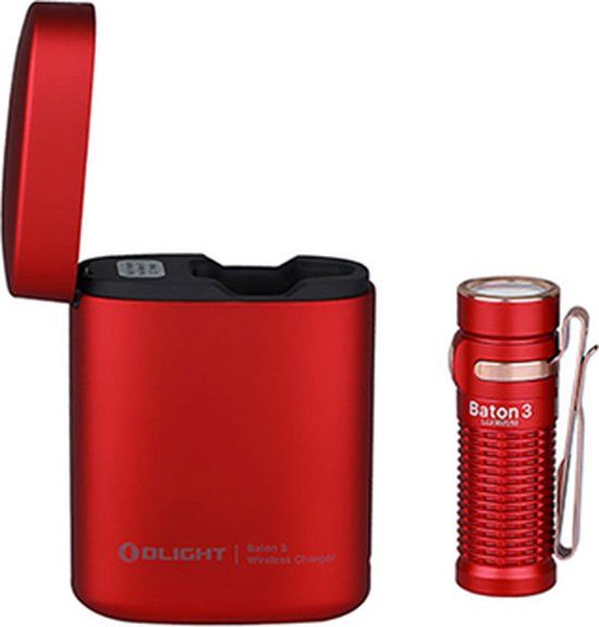 Olight Baton 3 Premium Kit - Rood