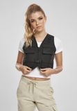 Urban Classics Ladies Short Tactical Vest black Gilet XS