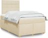 Maison Exclusive - Boxspringbed met matras, crème, 120x190 cm, textiel