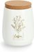 Zeller Koffie bewaarblik/bus - metaal/kurk - creme/goud - 11 x 13 cm - 750 ml