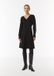 Comma Jurk Zwart Lange Mouw V-hals Polyester 36