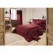 Mila Housse de couette 280 x 240 cm King Size - Double gaze - Bordeaux