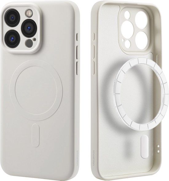 iMoshion Color Backcover iPhone 15 Pro Max - Beige - Siliconen Hoesje