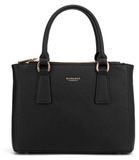 Diana & Co Firenze Sac à main cuir végétalien noir avec fermeture éclair 27x20 cm Black B UNICA 720-2PT-BLACK