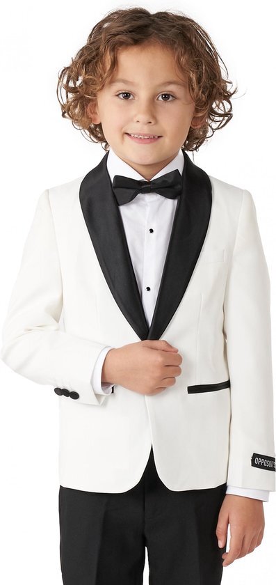 OppoSuits Pearly White - Jongens Tuxedo - Chique - Maat: 6 jaar