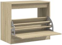 vidaXL Schoenenkast 80x42x69 cm bewerkt hout sonoma eikenkleurig