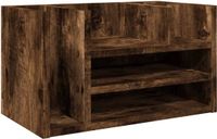 vidaXL Bureau organiser 44,5x24x25 cm bewerkt hout gerookt eikenkleur