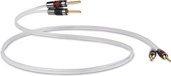 QED Silver Anniversary XT luidspreker kabel met bananen stekkers 3 m