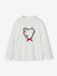 Vertbaudet Kerstshirt met kroon en hartje met glitterdetails voor meisjes
