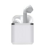 Ecouteur Earbox Ecouteur Oreillette Bluetooth Sans Fil Rechargeable Chargeur Induction Blanc Compatible Smartphone