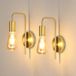 DAXGD Vintage wandlamp, 2 stuks, E27 wandlamp voor binnen, industrieel, goud, wandspot, ijzer, retro, voor slaapkamer, hal, woonkamer, bar, eetkamer (zonder lamp)