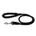 Riem, nylon, met comfortabele handgreep, schuim, 120 cm, zwart