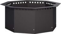 vidaXL - Brasero - Anneau - Noir - 60 x 60 x 25 cm - Acier