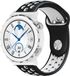 Strap-it Huawei Watch GT 3 Pro 43mm sport band - zwart/wit - 20mm