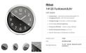 Mebus 14120 Zendgestuurde klok Zendergestuurd 45 cm Aluminium Slepend uurwerk (geluidsloos)