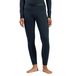 Odlo merino 200 baselayer-legging, "80 jaar"-editie, blauw, dames