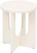 Atmosphera Table d'appoint/table basse Bloom - blanc - bois MDF - rond
