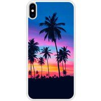Apple iPhone XS Palmiers colores Verstevigd hoesje met sublimatie bedrukking
