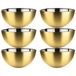 Svenska Living - 6x Bolletjes - Mat Goud - RVS - D19 x 9.5 cm