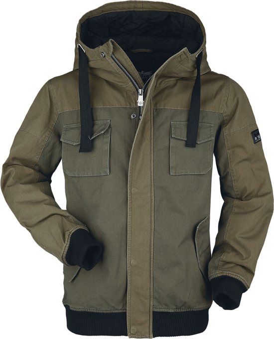 Black Premium by EMP Olijfkleurige winterjas - Heren - XXL