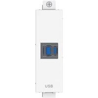 VISION TechConnect 3 USB-b module - Plaat met klik-in voor modulaire voorziening - USB Type B