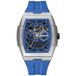 Ingersoll Challenger automatisch herenhorloge met 42 mm polyurethaan wijzerplaat en band, volledig blauw, sport