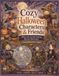 Cute Cozy Halloween Characters & Friends White Line Art Ink Tracing Reverse Watercolor Coloring Book for Adults