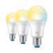 WiZ 8720169075733 Smart Bulb, Wi-Fi/Bluetooth, 8W, E27, Warm- to Cool White