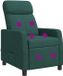 vidaXL Fauteuil Donkergroen Stof