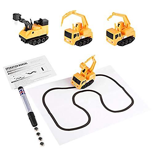 Asotagi Magisch inductief speelgoed, magische pen auto volg pad inductief auto tank voertuig speelgoed voor kinderen - 0745035289746