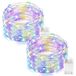 Guirlande lumineuse LED, 5 mètres, 50 LED, multicolore, 2 pièces