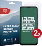 Rosso Screen Protector Ultra Clear Duo Pack Geschikt voor Nokia G42