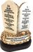 Holy Land Market Tien Geboden Tabletten - Hars op Houten Basis, 10 Geboden Plaque, Decaloog Gegeven aan Mozes op de berg Horeb - 16,5 cm hoog