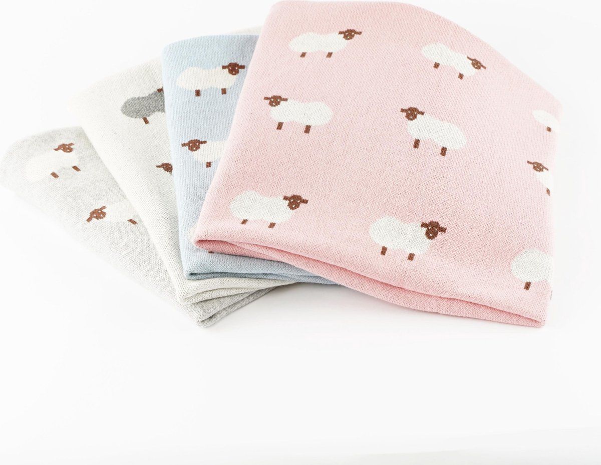 Snufie babydeken 100% bamboe katoen roze 100x80cm | Pluisvrij