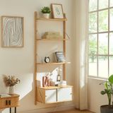 en.casa Wandrek Tingvoll 176x65x34 cm bamboe naturel