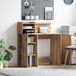 Maison Exclusive - Bureau, chêne artisanal, construction en panneaux de particules, 90 x 48 x 101,5 cm
