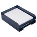 JAM PAPER Stapelbare papierladen - marineblauw - Desktop Document, Letter, & File Organizer Tray - 2/pack