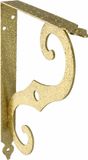 AMIG Plankdrager/steun/muurbeugel Barok - metaal - goudkleurig - H250 x B190 mm - Tot 100 kg