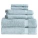 BERIBO Comfort 6-delige Turkse handdoekenset, 2x bad, 2 handen, 2 gezichtshanddoeken, 620 g/m², 100% katoen (zeeschuim)