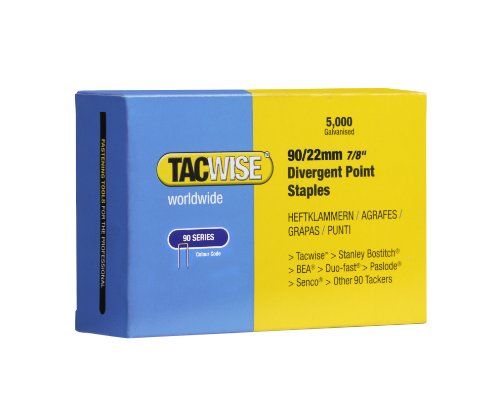 Tacwise 0313 - Knijpers voor smalle rug - Verzinkt - 90/12 mm - 5.000 stuks