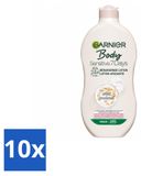 Garnier 10 x Body Sensitive Lichaamslotion voor de gevoelige huid, met havermelk en probiotica, 400 ml - Voordeelverpakking