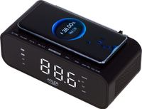 Adler 1192B Wekkerradio met draadloze oplader - Zwart