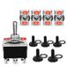 Nilight 5 Pack 6Pin Heavy Duty Tuimelschakelaar 15A 250V 20A 125V DPDT 6 Pin AAN, Uit, OP Schakelaar Metalen Bat Waterdichte Boot Cap Cover