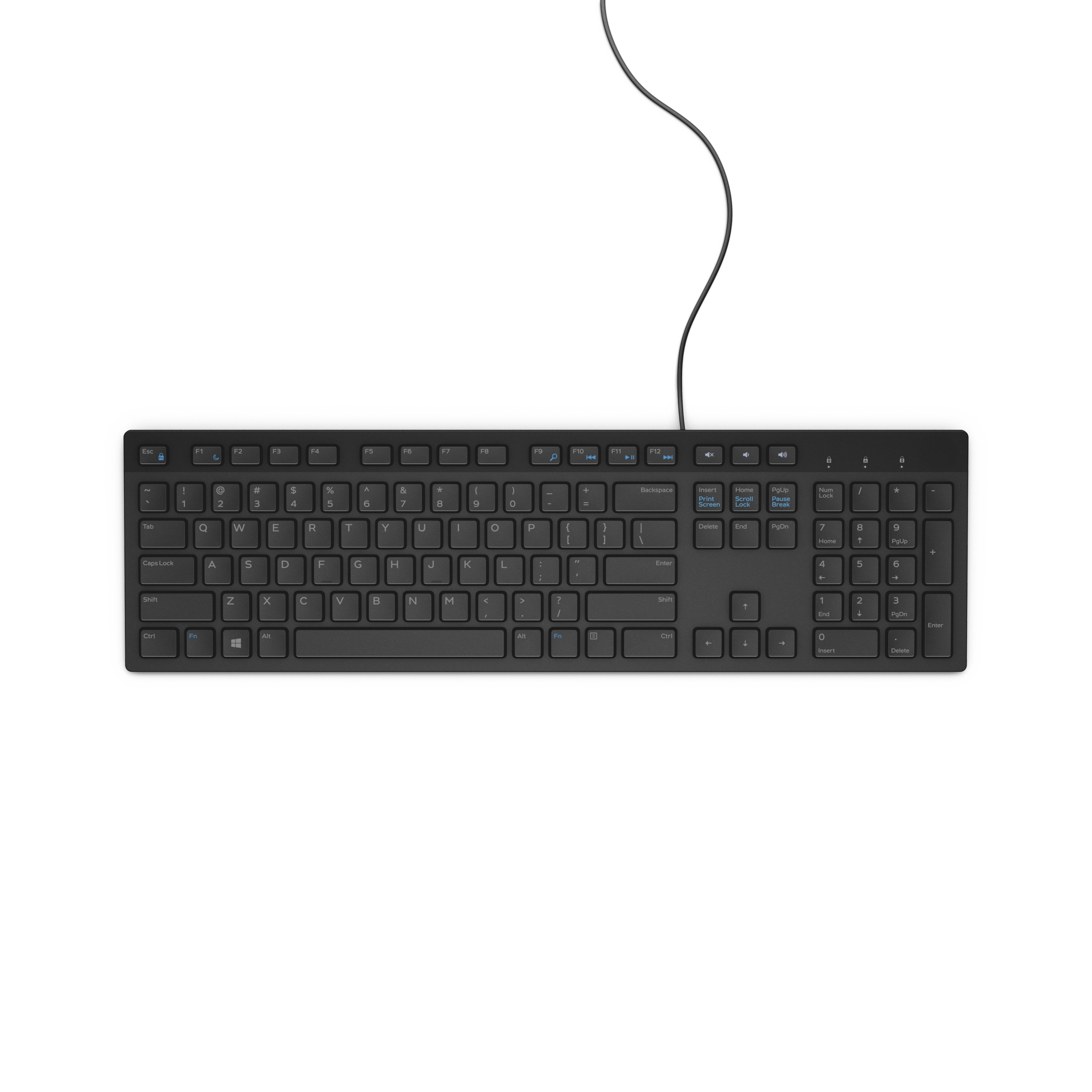 Dell KB216 - Bedraad USB QWERTY US International Toetsenbord - Zwart