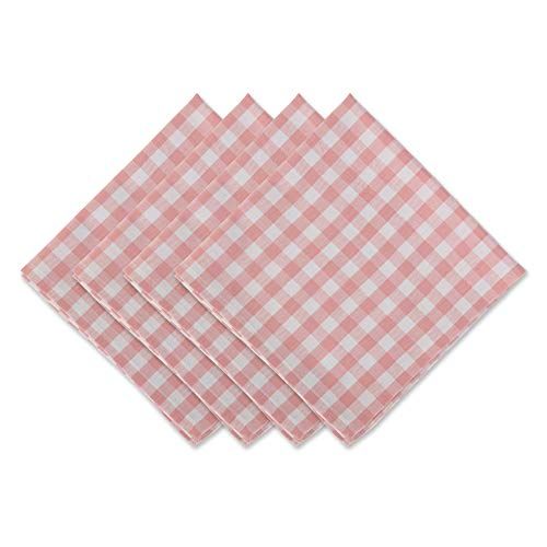 DII Gingham Check Napkin, Pink