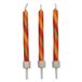 PME CA021 Verjaardagskaarsjes & Taartsterretje, Groen, Rood, Geel, 10 Stuks